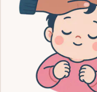 Illustration d’un parent vérifiant la température de bébé