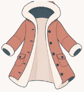 Illustration d’un manteau ouvert