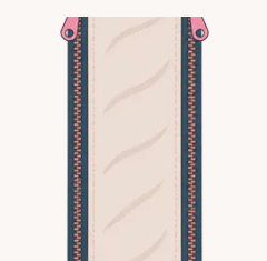 Illustration of a jacket extender panel